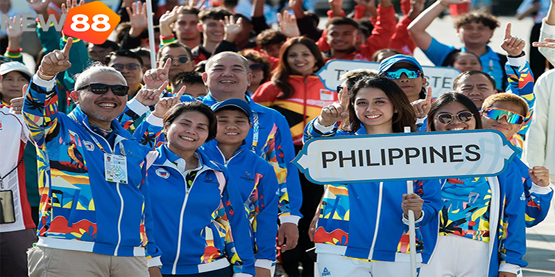 Philippines và các đoàn khác bám đuổi phía sau